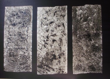 Malerei mit dem Titel "Triptyque" von Claude Goasguen, Original-Kunstwerk, Acryl