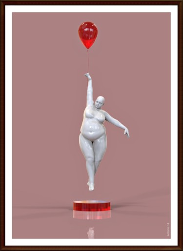 Digital Arts titled "effimera leggerezza" by Antonio Rafanelli, Original Artwork, 3D Modeling