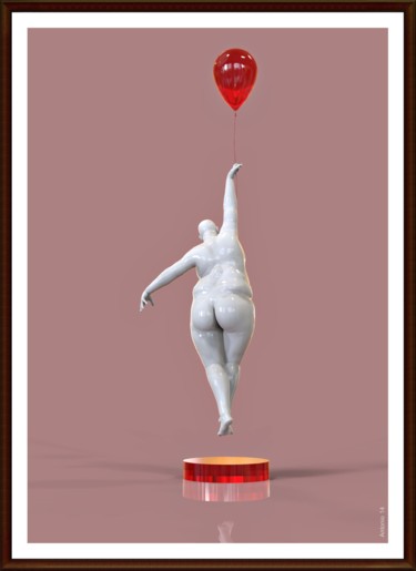 Digital Arts titled "effimera leggerezza" by Antonio Rafanelli, Original Artwork, 3D Modeling