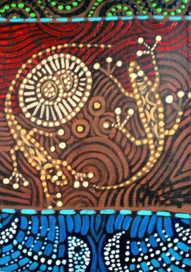 Painting titled "Gemelos" by Lily Valdés, Original Artwork