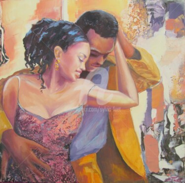 Peinture intitulée "SALSA III" par Sylvia Fuet, Œuvre d'art originale, Huile