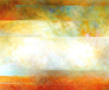 Peinture intitulée "Trame espace-temps…" par Michèle Radix, Œuvre d'art originale, Acrylique