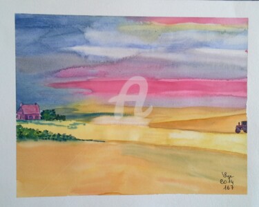 Schilderij getiteld "2014-167-fin-du-lab…" door Sye, Origineel Kunstwerk, Aquarel
