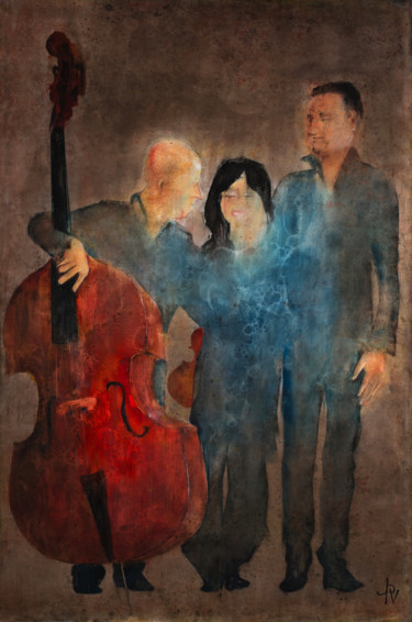 Peinture intitulée "TRIO.jpg" par Jean-Philippe Vallon, Œuvre d'art originale, Huile