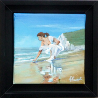 Peinture intitulée "marée montante" par Alain Ravaut, Œuvre d'art originale, Huile