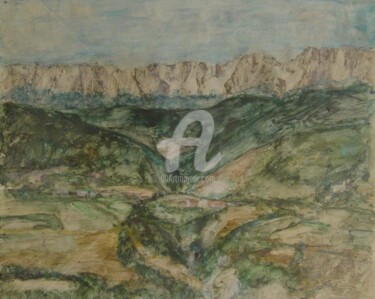 Disegno intitolato "monte surente d'aut…" da Bruno, Opera d'arte originale, Altro