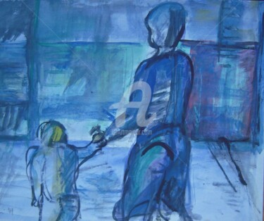 Disegno intitolato "passeggiando" da Bruno, Opera d'arte originale, Altro