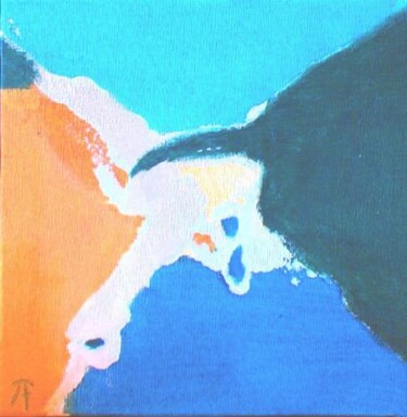 Peinture intitulée "serie mediterranee 5" par France Turbang, Œuvre d'art originale, Huile