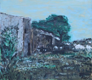 Pittura intitolato "rudere-1" da Alberto C., Opera d'arte originale, Olio