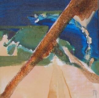 Peinture intitulée "serie mediterranee 8" par France Turbang, Œuvre d'art originale, Huile