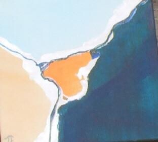 Peinture intitulée "serie mediterranee…" par France Turbang, Œuvre d'art originale, Huile