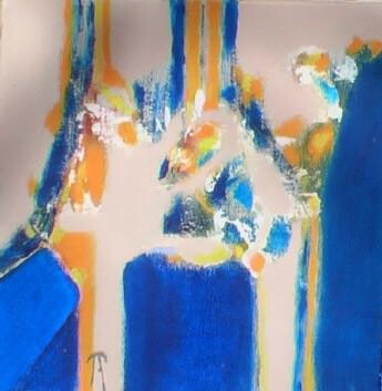 Peinture intitulée "serie mediterranee…" par France Turbang, Œuvre d'art originale, Huile