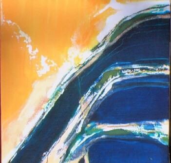 Peinture intitulée "serie mediterranee…" par France Turbang, Œuvre d'art originale, Huile