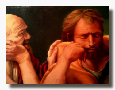 Peinture intitulée "oral-transmission-4…" par Emilio Paintings, Œuvre d'art originale, Huile