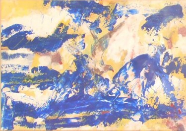 Peinture intitulée "La Mouette" par France Turbang, Œuvre d'art originale, Huile