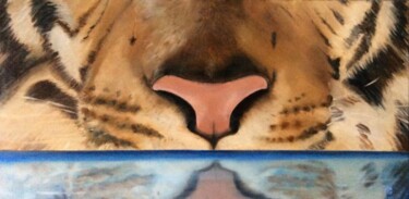 Peinture intitulée "Le FACE à FACE" par Catherine Chesneau, Œuvre d'art originale