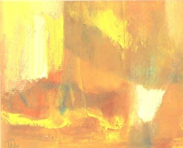 Peinture intitulée "La Lampe" par France Turbang, Œuvre d'art originale, Huile