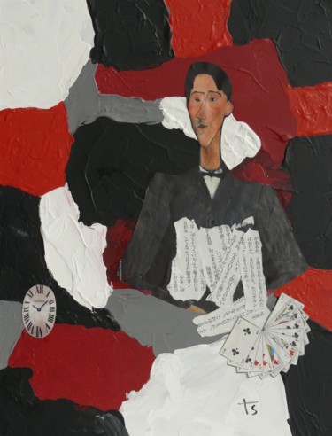 Peinture intitulée "House of cards" par Martine Seegmann, Œuvre d'art originale, Acrylique