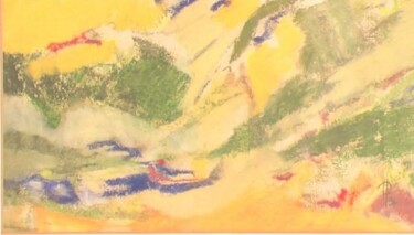 Peinture intitulée "lacs en montagne" par France Turbang, Œuvre d'art originale, Huile