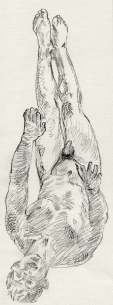 Leap Drawing titled "Leap" by Sergey Sovkov, Original Artwork, Pencil
