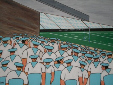 Peinture intitulée "Tableau naif ici c…" par Didier Dordeins, Œuvre d'art originale, Acrylique