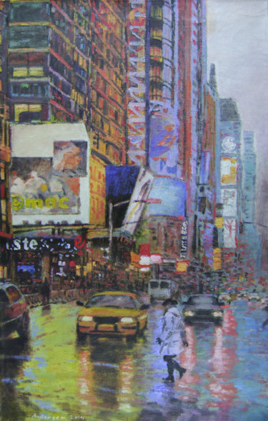 Painting titled "16:00 pm" by Robert Andersen, Original Artwork, Oil