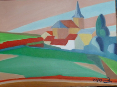 Peinture intitulée "Vidouze" par Martin Jobert, Œuvre d'art originale, Huile