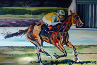 Peinture intitulée "Avancer encore un p…" par Agnieszka Rozek, Œuvre d'art originale, Huile