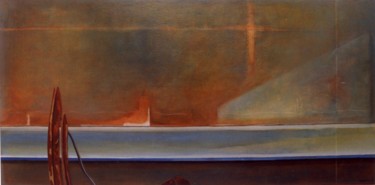 Lieu désert Peinture intitulée "Lieu désert" par Dominique Berton, Œuvre d'art originale