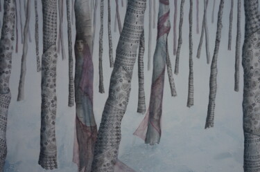 Murmures Peinture intitulée "Murmures" par Katy Becchia Sala, Œuvre d'art originale, Huile