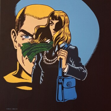 Pittura intitolato "Top secret (omaggio…" da Marco Arduini, Opera d'arte originale, Acrilico