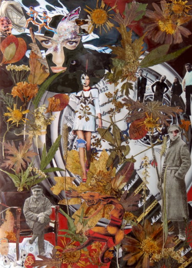 Collages intitulée "Viscum album L,yeas…" par Phil Colisov, Œuvre d'art originale, Autre