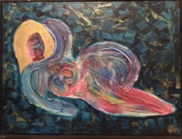 Painting titled "Relaxing Glowing Go…" by Rafael Labro, Original Artwork, Acrylic