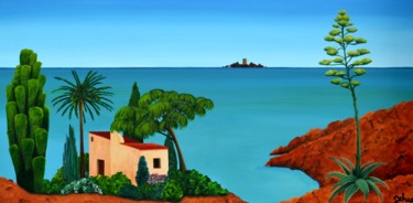 Schilderij getiteld "esterel" door Brigitte Dehue, Origineel Kunstwerk, Acryl
