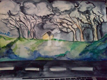 Peinture intitulée "Return from Hungary…" par Lm Arnal, Œuvre d'art originale, Aquarelle