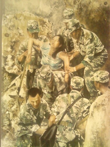 Painting titled "psb-1.jpg" by Zhi Yong Mao, Original Artwork