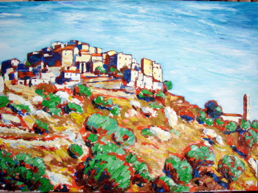 제목이 "San Antonino ,Corse"인 미술작품 Paul-Louis Recco로, 원작, 기름