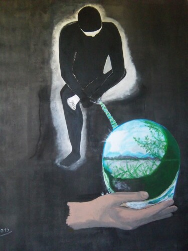 Peinture intitulée "Libération" par Liliane Gabel, Œuvre d'art originale, Acrylique