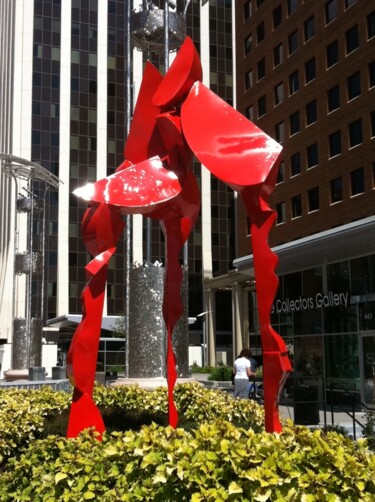 Sculpture intitulée "My Big Red" par Robert Coon, Œuvre d'art originale, Métaux