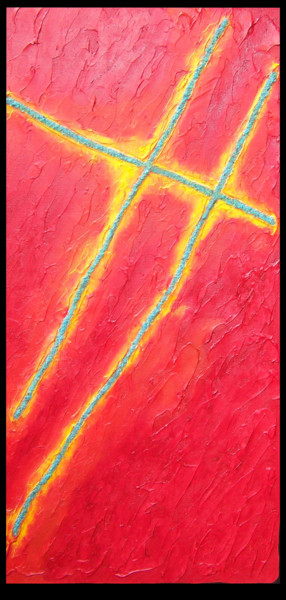 Painting titled "High Road to Taos" by Jo Moore, Original Artwork, Oil