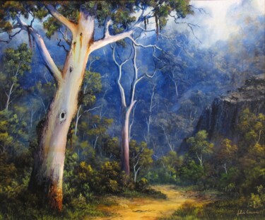 DOWN IN THE VALLEY Painting titled "DOWN IN THE VALLEY" by John Cocoris, Original Artwork, Oil