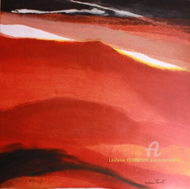 Peinture intitulée "RêVES DE SABLE" par Leylane Ferret, Œuvre d'art originale, Huile Monté sur Châssis en bois