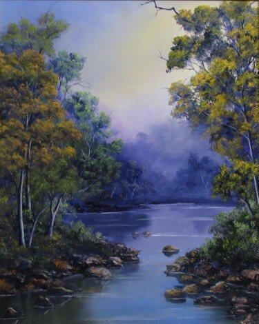 CALM WATERS Painting titled "CALM WATERS" by John Cocoris, Original Artwork, Oil
