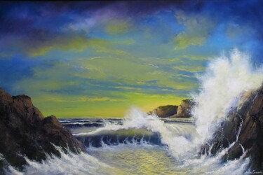 YELLOW LIGHT Painting titled "YELLOW LIGHT" by John Cocoris, Original Artwork, Oil