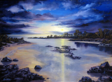 LOW TIDE Painting titled "LOW TIDE" by John Cocoris, Original Artwork, Oil
