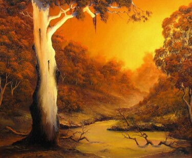 BILLABONG Painting titled "BILLABONG" by John Cocoris, Original Artwork, Oil