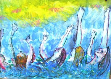 Painting titled "women-in-the-water-…" by Paul Mckee, Original Artwork