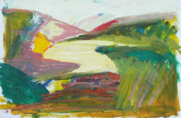 Painting titled "conway-valley-study" by Paul Mckee, Original Artwork
