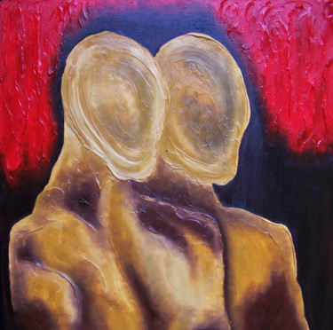 绘画 标题为“Introspection II” 由Jo Moore, 原创艺术品, 油 安装在木质担架架上