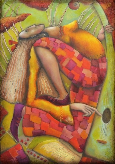 Leçon de chose Peinture intitulée "Leçon de chose" par Lepierrequimousse, Œuvre d'art originale, Huile